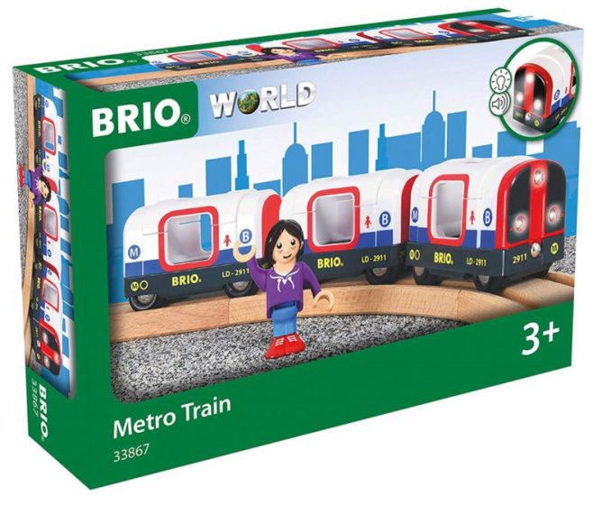 BRIO Metrotog med lyd og lys - 33867