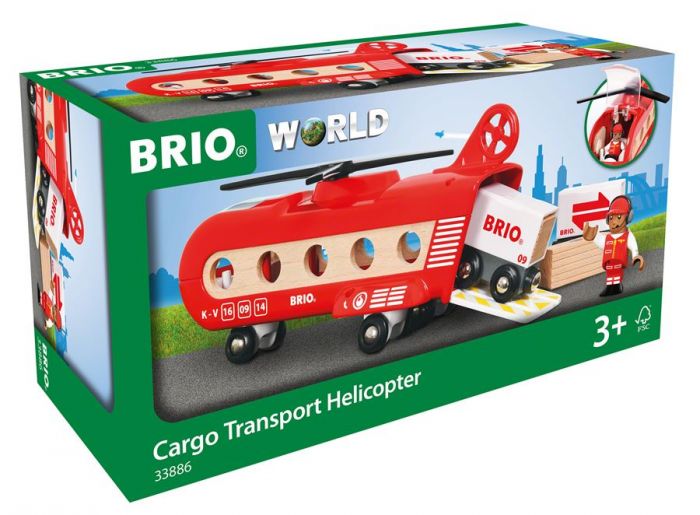 BRIO World transport-Helikopter 33886 - med figur og last