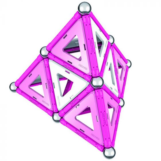 Geomag Pink - magnetisk byggesett - 68 deler