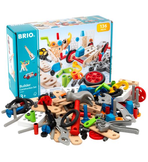 BRIO Builder bygg- och konstruktionssats med 135 delar 34587 