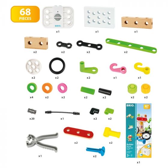 Brio Builder Record and play byggesæt 34592 - 68 dele