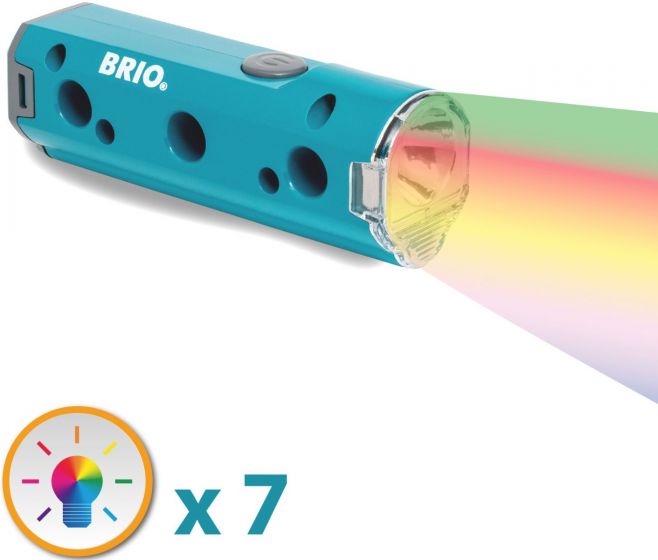 BRIO Builder Lommelykt som kan lyse i 7 farger