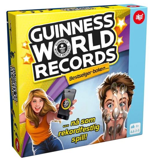 Guinnes World Records brettspill - Bestselger-boken nå som rekordfestlig spill