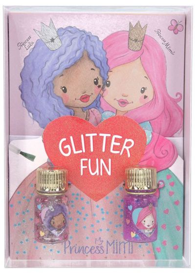 Mimi Princess Glitter Fun Pysselpaket - motiv att dekorera med glitterlim