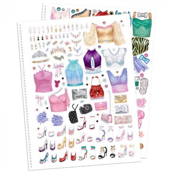 TOPModel Create your Glamour - aktivitetsbok med hank - med klistremerker og sjablonger