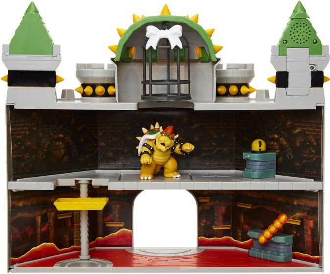 Nintendo Super Mario Bowser's Castle - lekesett med Bowsers slott og eksklusiv figur - 19 deler