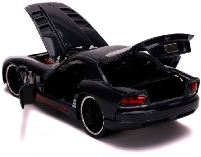 Marvel Venom køretøj - 2008 Dodge Viper med figur - 17,5 cm lang