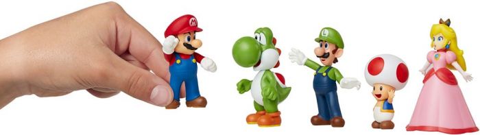 Nintendo Super Mario og venner figursett - 5 figurer 6 cm