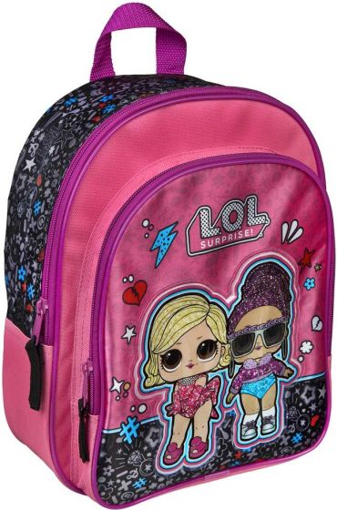 LOL Surprise pink rygsæk med forlomme og justerbare stropper - 31 cm