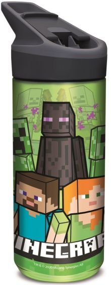 Minecraft Vattenflaska med sugrör - 620 ml