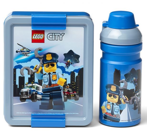 LEGO City Police matboks og drikkeflaske