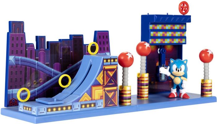 Sonic the Hedgehog Studiopolis Zone lekesett - med Sonic-figur 6 cm