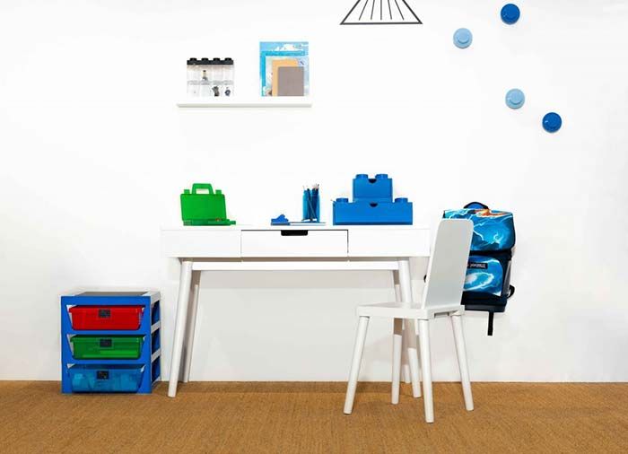 LEGO Storage Förvaringshylla med 3 lådor - Bright blue