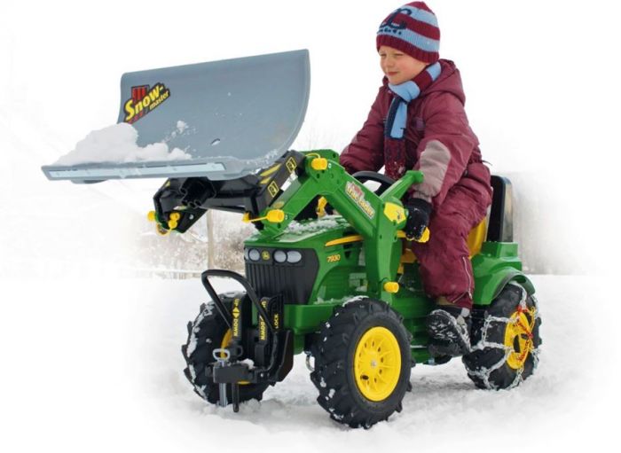 Rolly Toys rollySnow Master: Sneplov med to tilkoblinger til pedaltraktor
