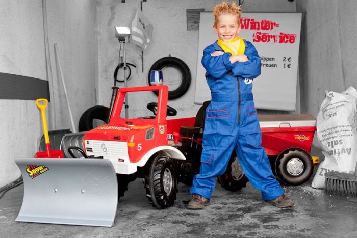 Rolly Toys rollySnow Master: Sneplov med to tilkoblinger til pedaltraktor