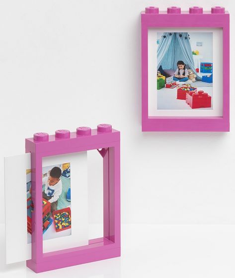 LEGO Storage tavelram - rosa