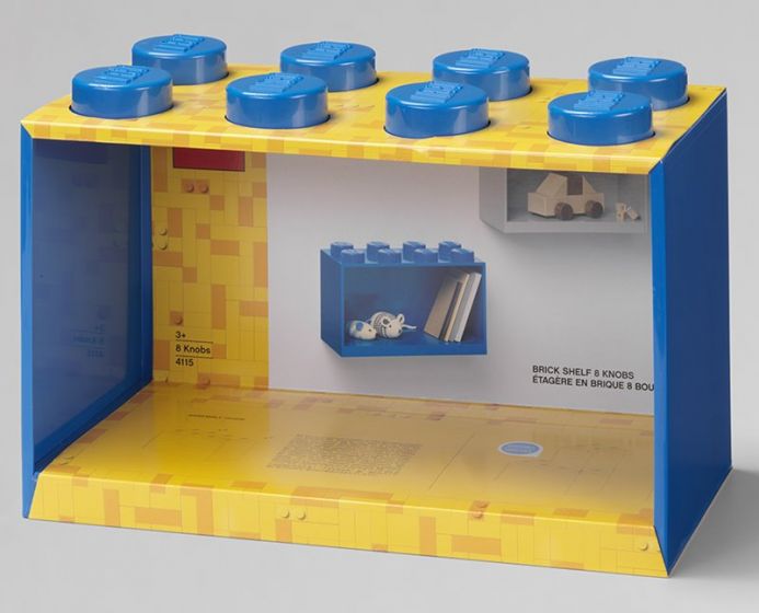 LEGO Storage brick shelf 8 - Hylla föreställande en stor LEGO-bit - Bright Blue