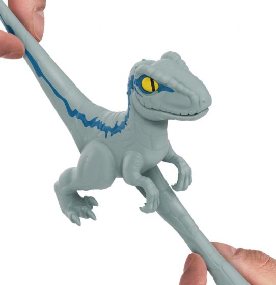 Goo Jit Zu Jurassic World actionfigur med biteangrep - Blue dinosaur-figur