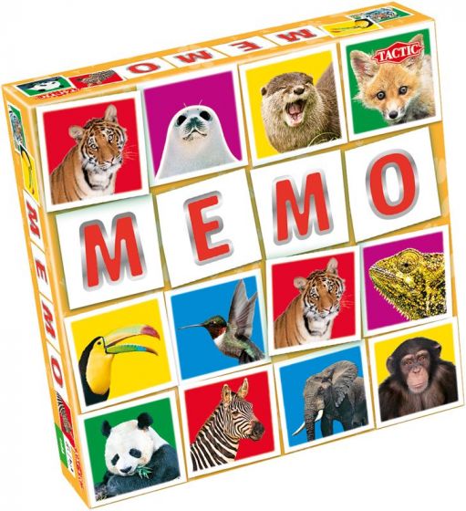 Memory spel med vilda djur - från 3 år