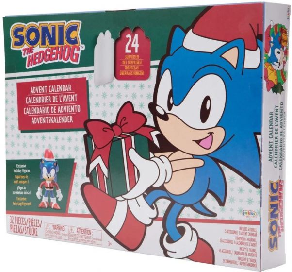 Sonic the Hedgehog Julekalender med figurer og tilbehør