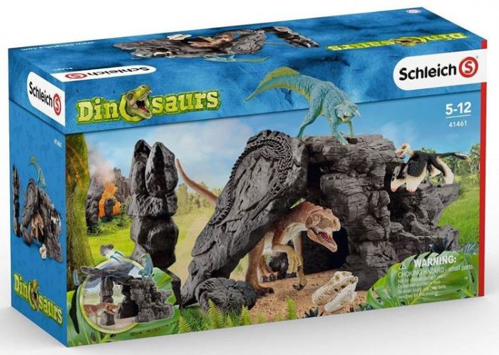 Schleich Dinosauriesats med grotta 41461