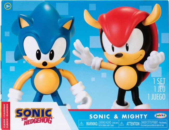 Sonic the Hedgehog 2-pack figursett - Sonic og Mighty 10 cm