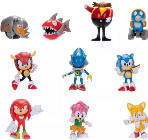 Sonic the Hedgehog figursett - 10 klassiske figurer 