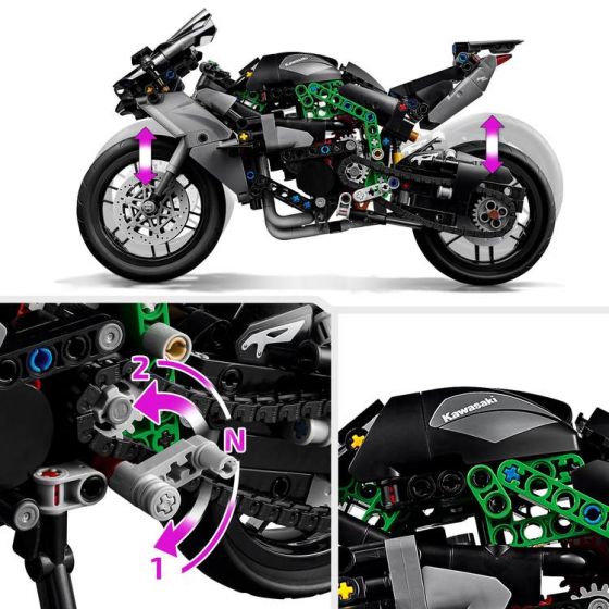 LEGO Technic 42170 Kawasaki Ninja H2R-motorcykel