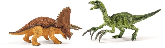 Schleich Dinosaur Triceratops och Therizinosaurus figurset 42217