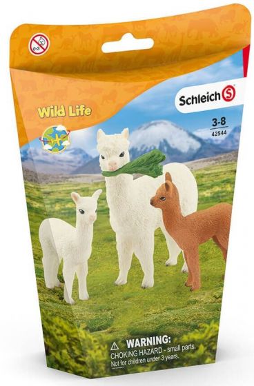 Schleich Wild Life Alpakka Sett 42544 - Alpakkemor med 2 barn
