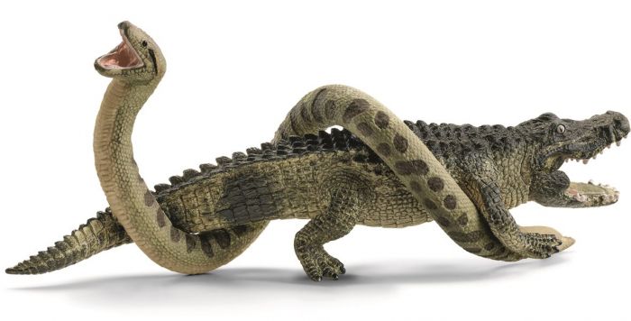 Schleich Wild Life Sumpfarer 42625 - med alligator og anaconda figurer