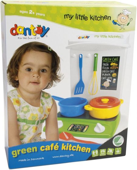 Dantoy minikjøkken lekesett med tilbehør - 8 deler