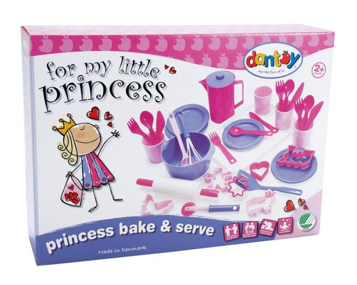 Dantoy For My Little Princess - bak- och serveringsset - 35 delar