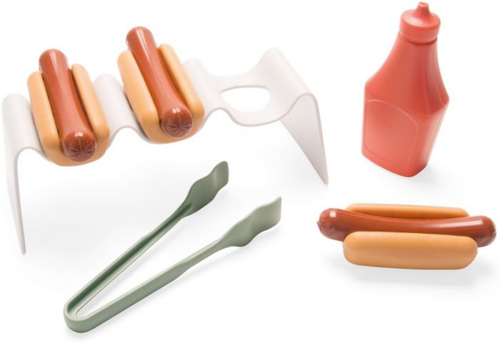 Dantoy Green Garden Hotdog sett med lekemat - 9 deler i svanemerket plast