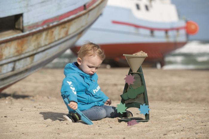 Dantoy Blue Marine Toys Sand- og vannmøllesett i gjenvunnet plast - 3 deler