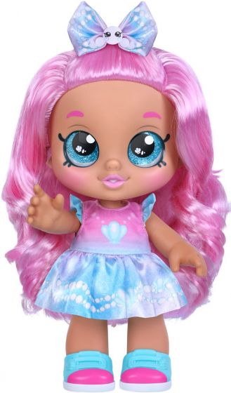 Kindi Kids storesøster Pearlina - dukke med rosa hår - 28 cm