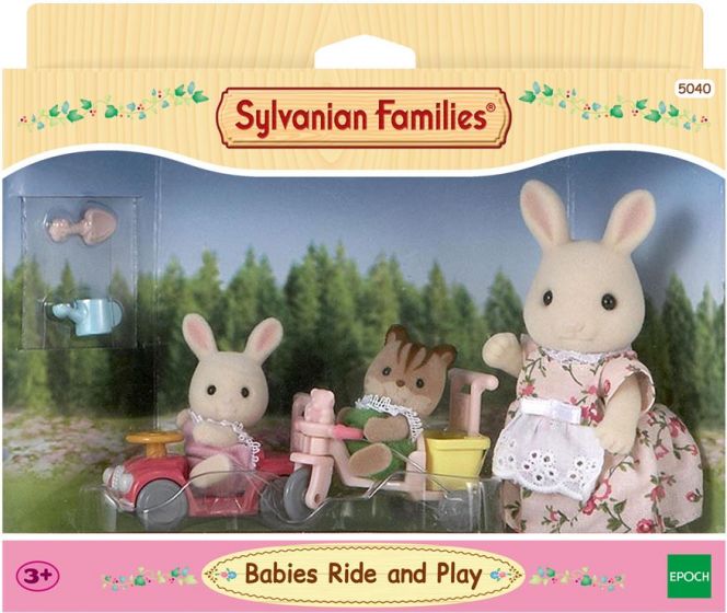Sylvanian Families Ride and Play lekesett med 3 figurer og tilbehør