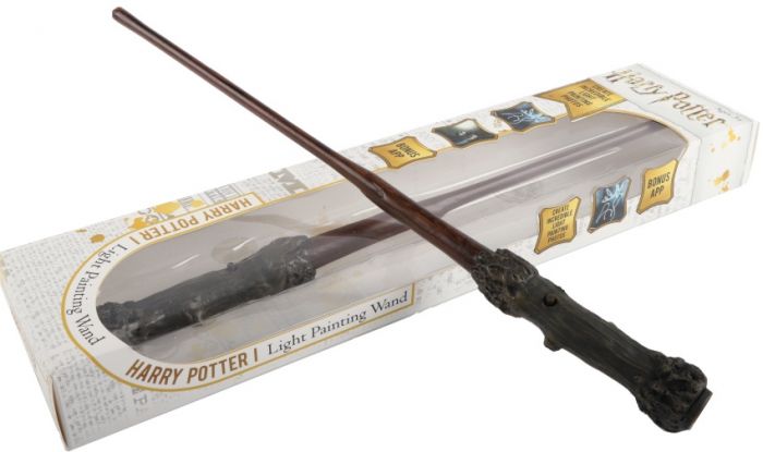 Harry Potter Light Painting Wand - tegn i luften med Harry's tryllestav med lys og app - 36 cm