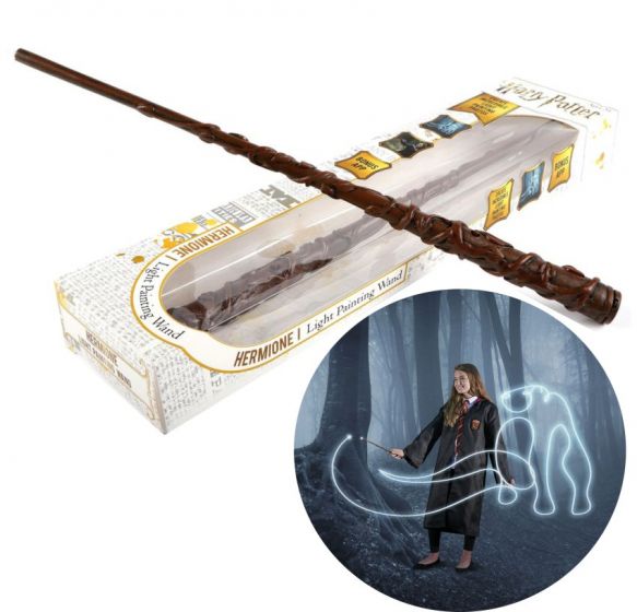 Harry Potter Hermione's Light Painting Wand - tegn i luften med Hermiones tryllestav med lys og app - 36 cm