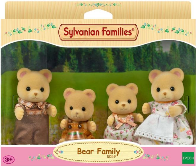 Sylvanian Families bjørnefamilie - med 4 figurer