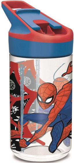 SpiderMan Tritan Premium Drikkeflaske med sugerør - 480 ml