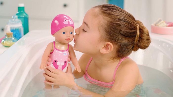 BABY Born My First Swim Girl - dukke med svømmedrakt - 30 cm