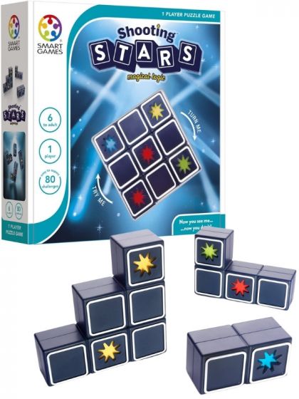 SmartGames Shooting Stars - logikkspill med 80 utfordringer - fra 6 år