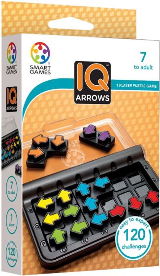 SmartGames IQ Arrows - logikspel med 120 utmaningar - från 7 år