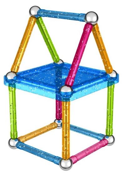 Geomag Glitter - multifarget magnetisk byggesett - 30 deler 