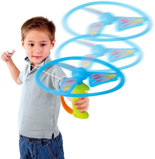 Playgo frisbee med stativ og opptrekksnor
