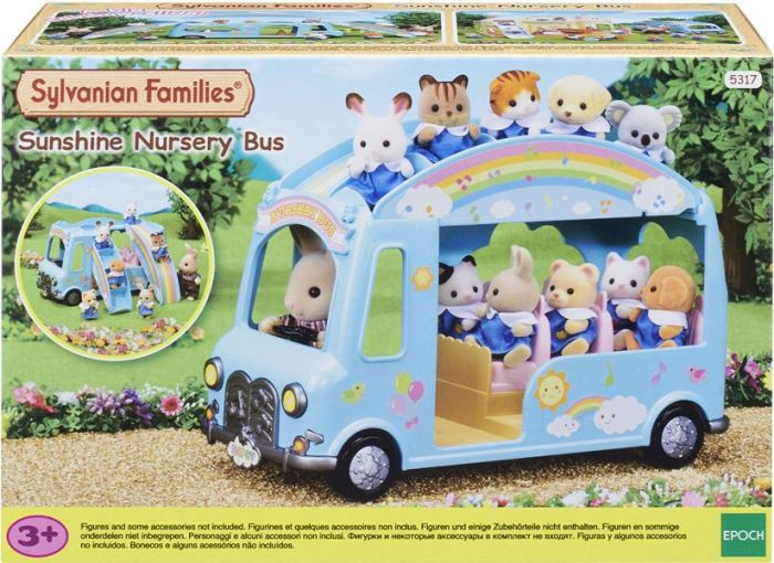 Sylvanian Families Sunshine barnehagebuss - med plass til 12 babyer