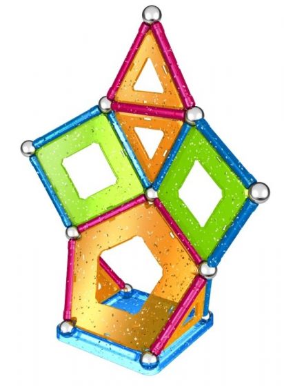 Geomag Glitter - multifarget magnetisk byggesett - 44 deler