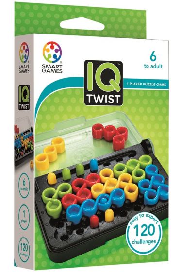 SmartGames IQ-Twist - logikspil med 120 udfordringer - fra 6 år