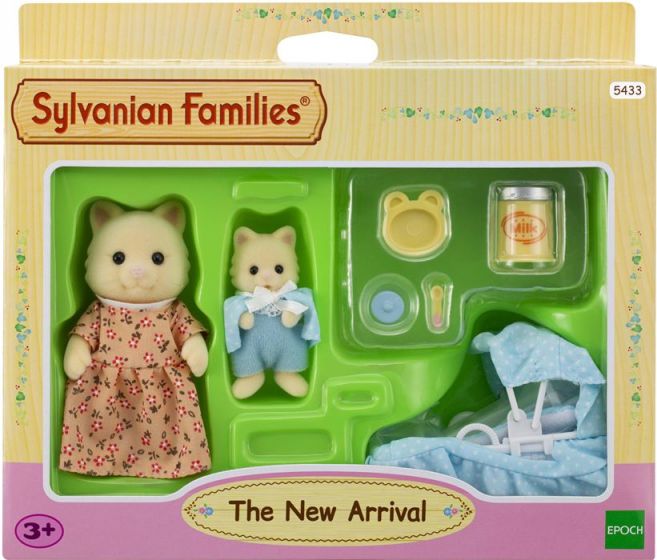 Sylvanian Families nyfødt lekesett - 2 kattefigurer og tilbehør